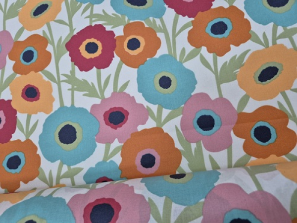 Beschichtete Baumwolle - Blumen